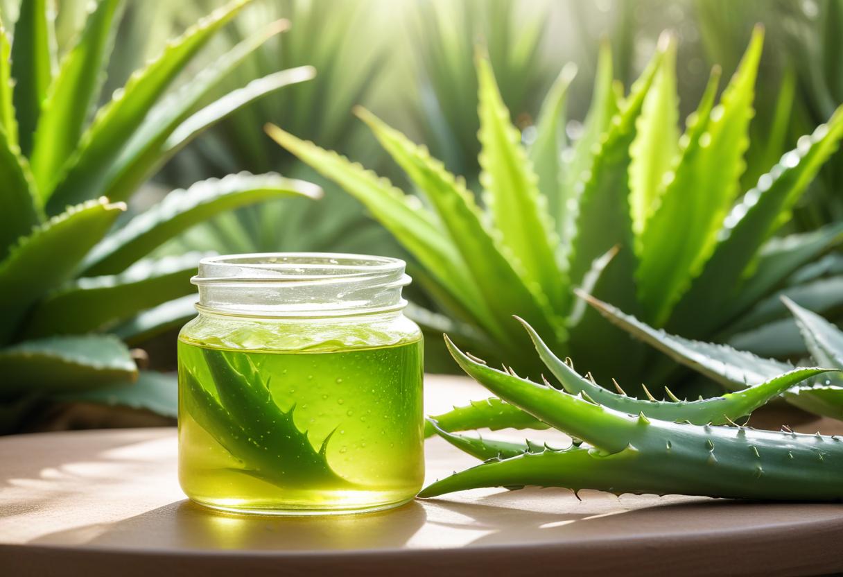 Hitta det bästa aloe vera gel för din hud! illustration